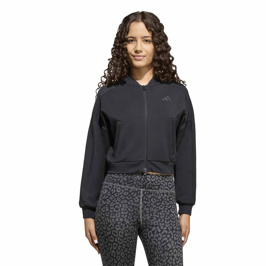 JG Future Icons 3 Stripes felpa crop con zip da bambina Adidas | KR2253X